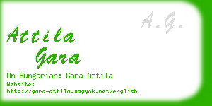 attila gara business card